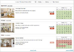 Embedded availability calendar Embedded availability calendar